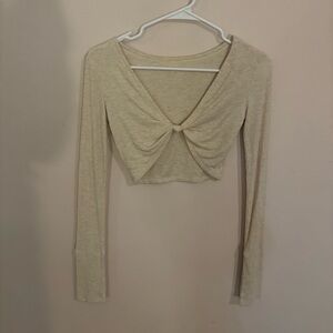 aerie knot in the front long sleeve top